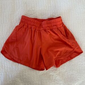 lululemon athletica Orange Athletic Shorts
